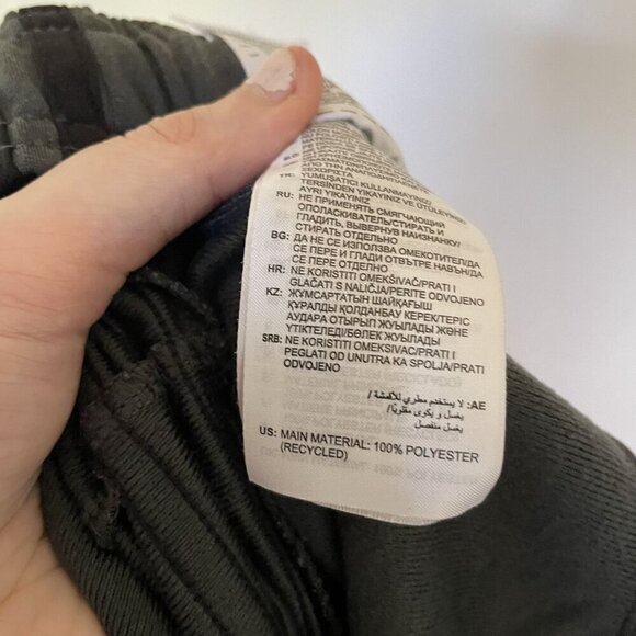 Adidas XL Primegreen Mens Track Pants Elastic Waistband Side Pockets Dark Gray - Picture 8 of 8